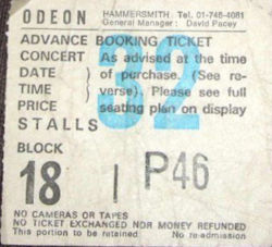 London Ticket 1987